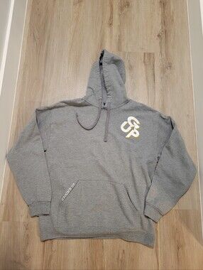 Ground Up Sports Performance Hoodie Men's Large Grey Streetwear